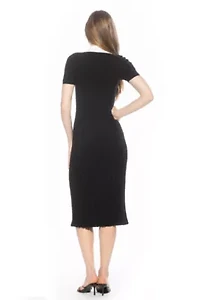 Lanie Collared Knit Midi Dress