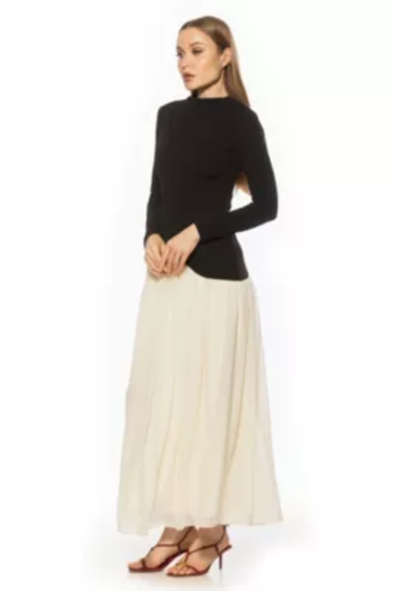 Dakota Crewneck Maxi Gown