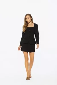 Rami Square Neck Jacket Dress