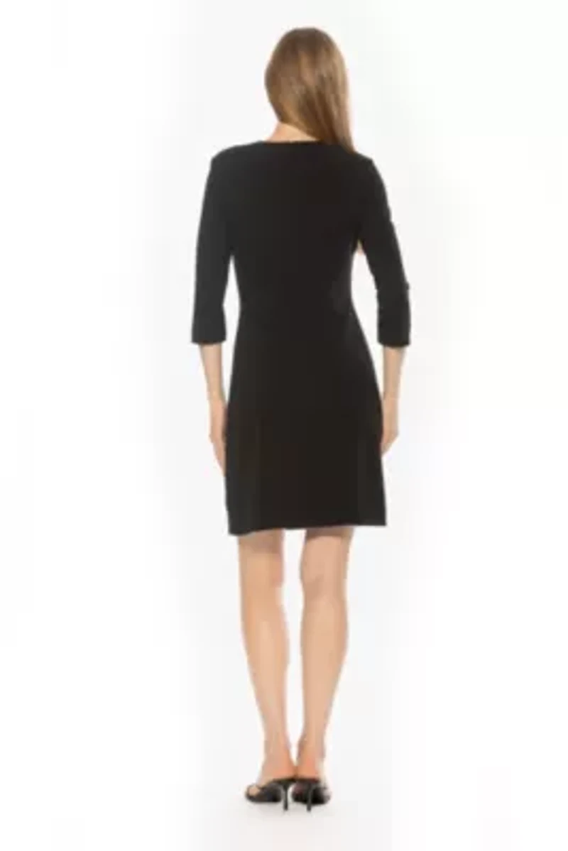 Rio Crewneck Ruched Shift Dress