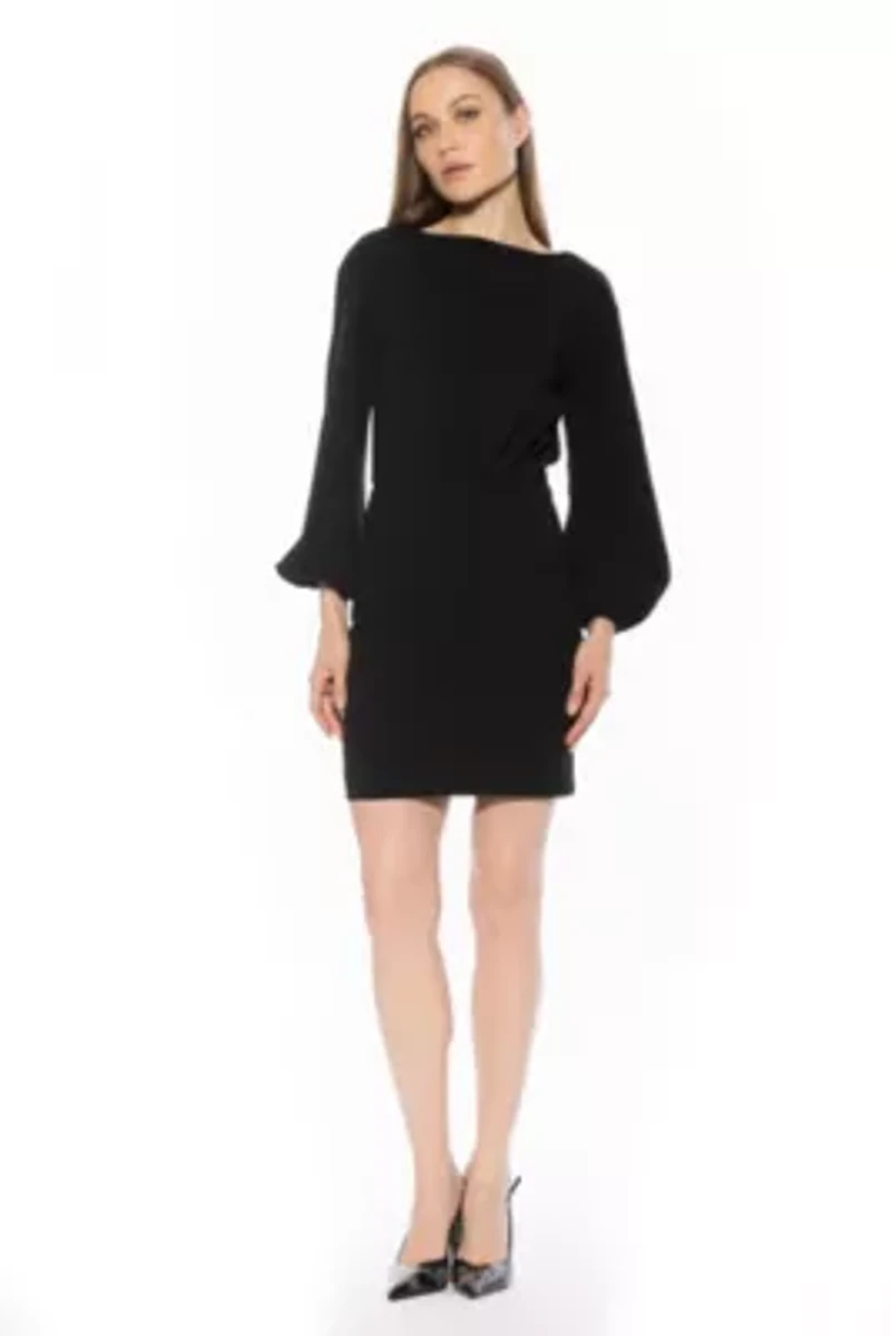 Rowe Boatneck Blouson Sleeve Dress