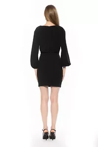 Rowe Boatneck Blouson Sleeve Dress
