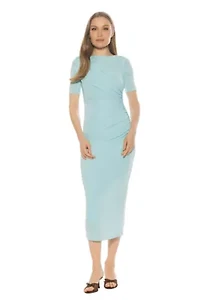 Thoren Long Sleeve Drapped Dress