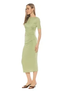 Thoren Long Sleeve Drapped Dress
