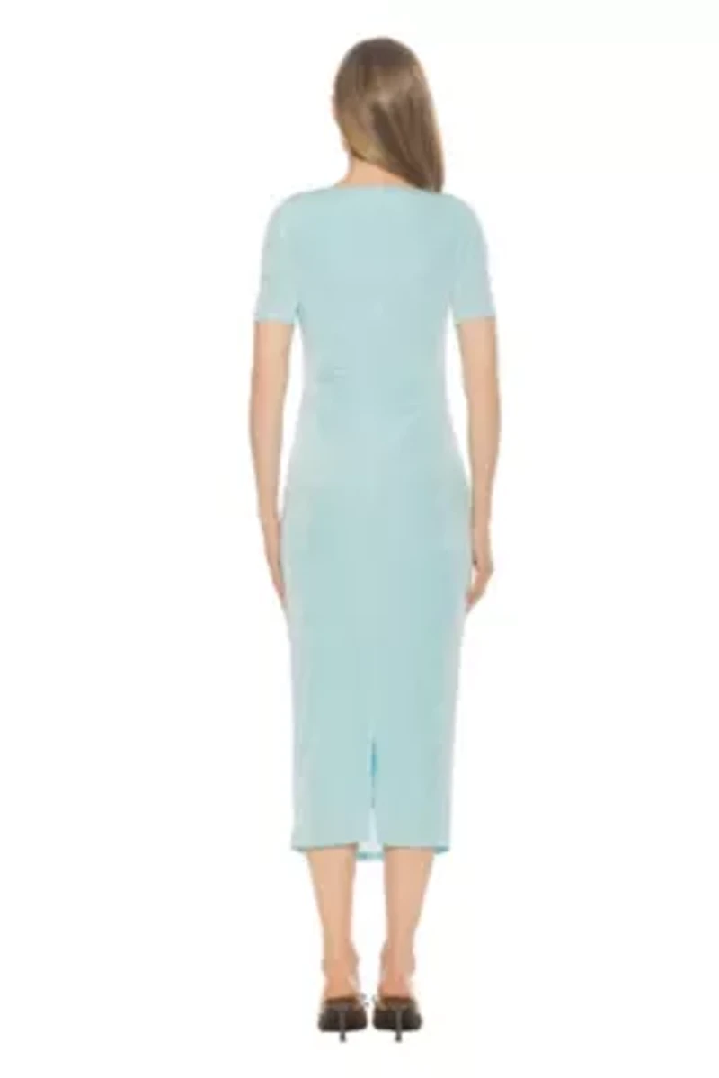 Thoren Long Sleeve Drapped Dress