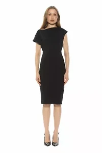 Althea Asymmetric Midi Sheath Dress