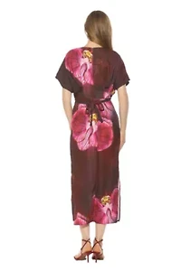 Sylvi Draped Sleeve Midi Dress