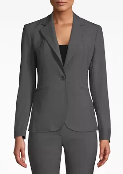 Women's Notch Collar One Button Blazer