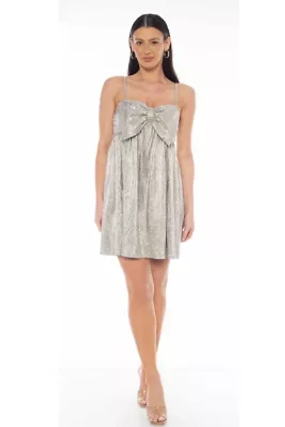 Metallic Bow Dress