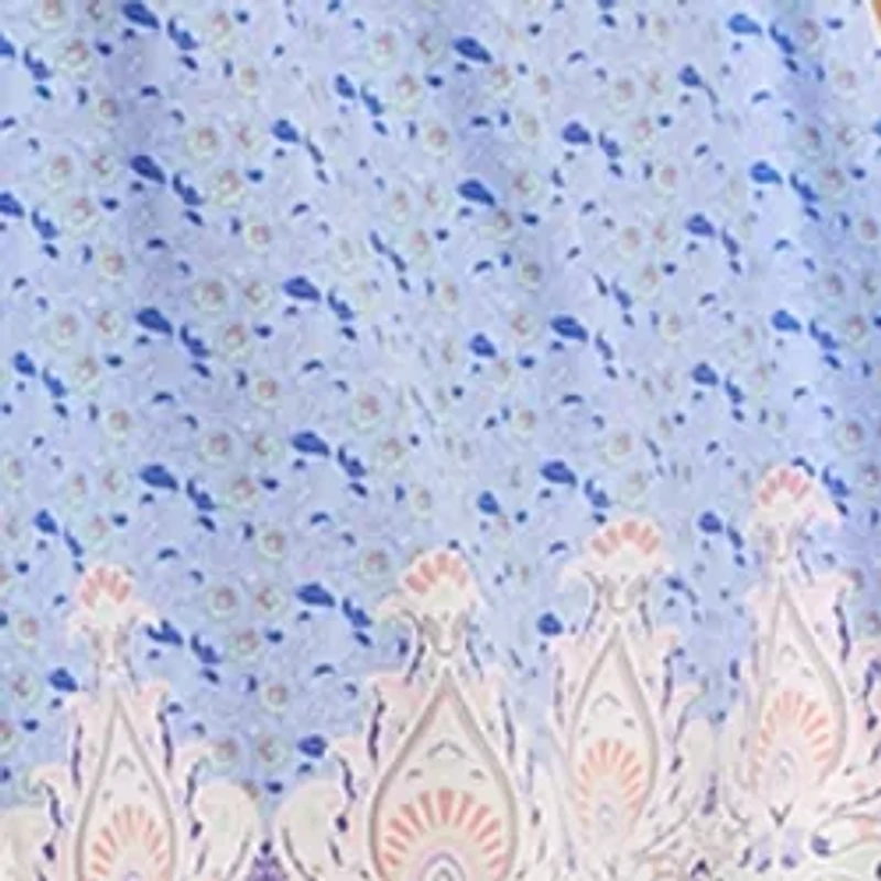 Juniors' Short Sleeve V-Neck Smocked Skater Dress