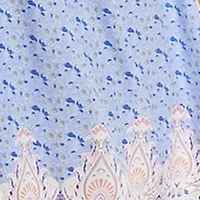 Juniors' Short Sleeve V-Neck Smocked Skater Dress