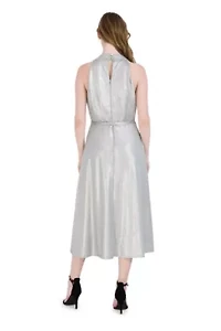 HALTER NECK MIDI DRESS