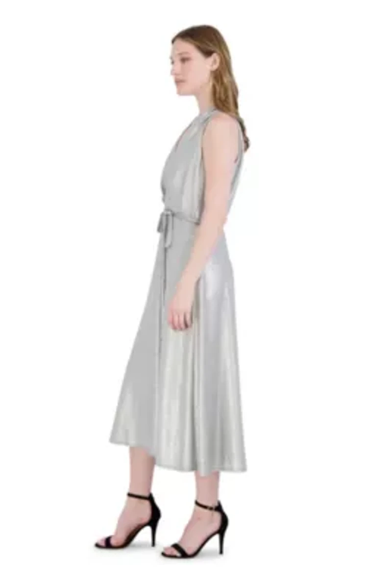 HALTER NECK MIDI DRESS