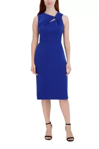 KNOT NECK MIDI DRESS