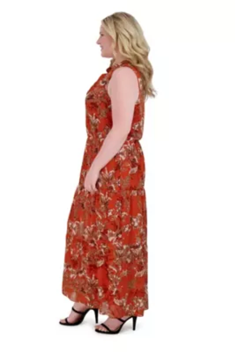 KNOT NECK MIDI DRESS