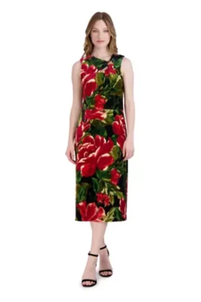 ASSYMETRICAL NECKLINE DRESS