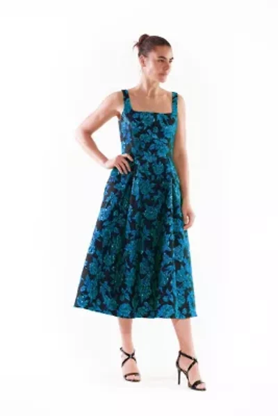 SQUARE NECK EVENING DRESS