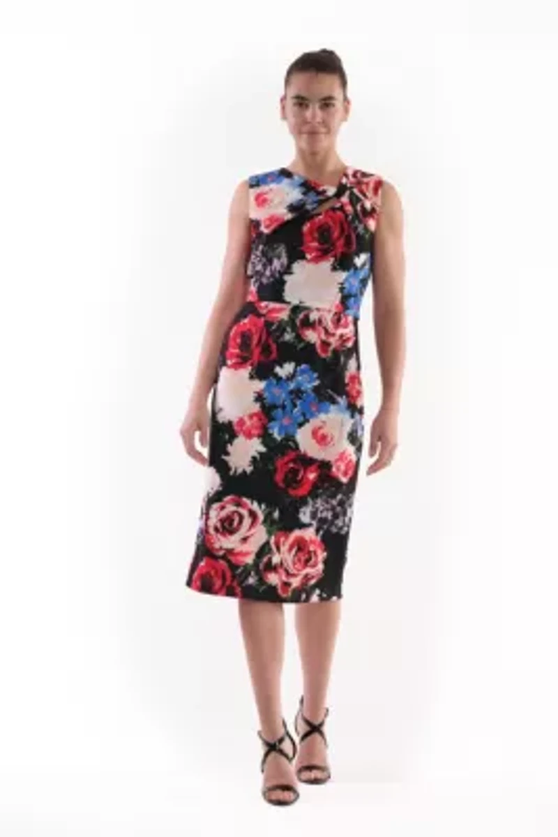 KEYHOLE MIDI DRESS