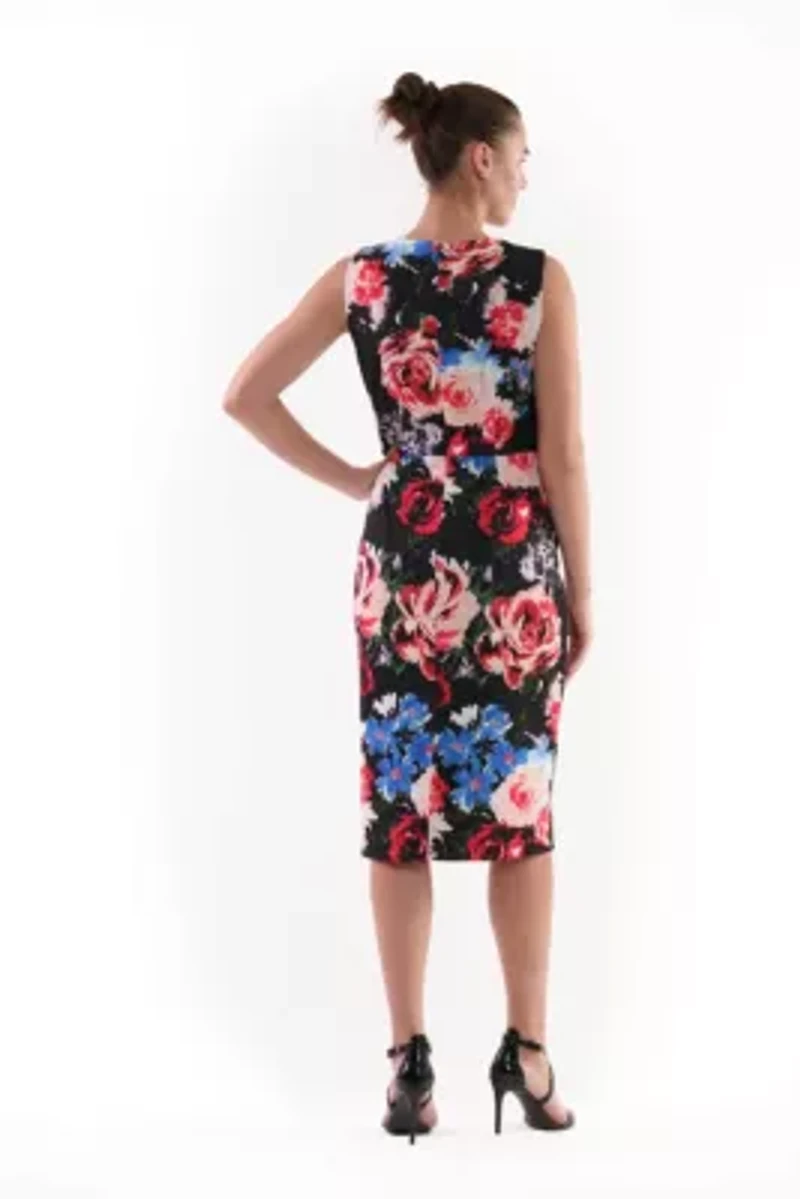 KEYHOLE MIDI DRESS