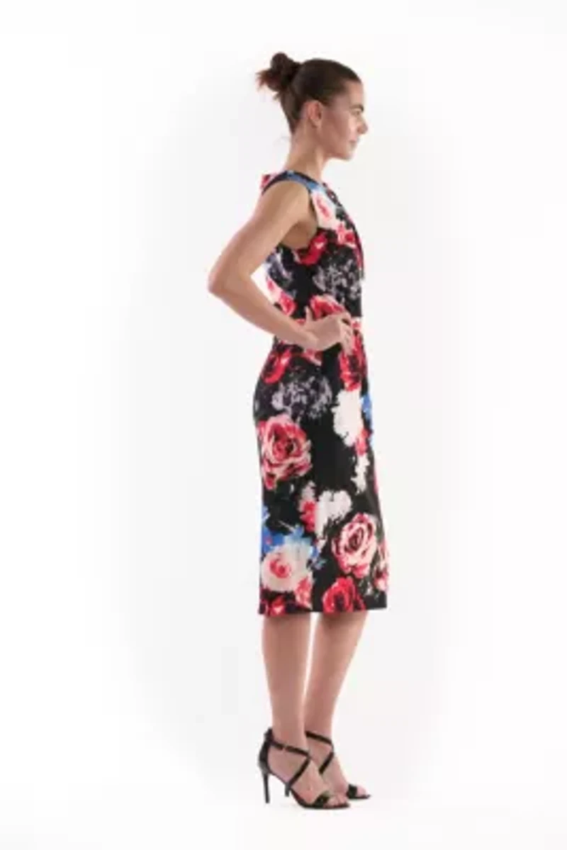 KEYHOLE MIDI DRESS