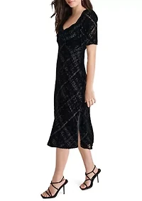 Women's Sparkle V-Neck A-Line Dress