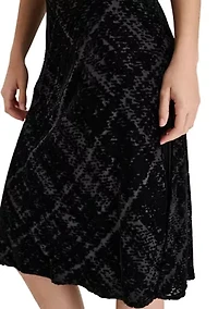 Women's Sparkle V-Neck A-Line Dress