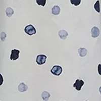 Women's Short Sleeve Collar Neck Dot Print Shirtdress