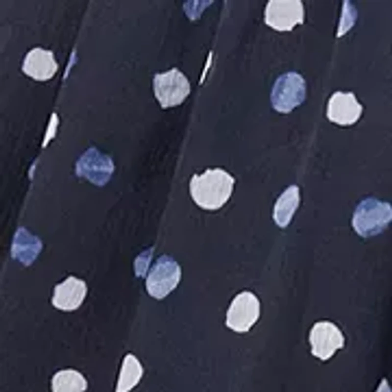 Women's Promo Long Sleeve Printed Chiffon A-Line Dress