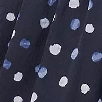 Women's Promo Long Sleeve Printed Chiffon A-Line Dress