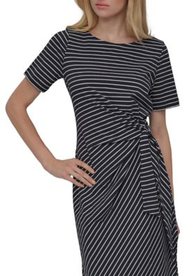 Women's Print Jersey A-Line Midi Dress