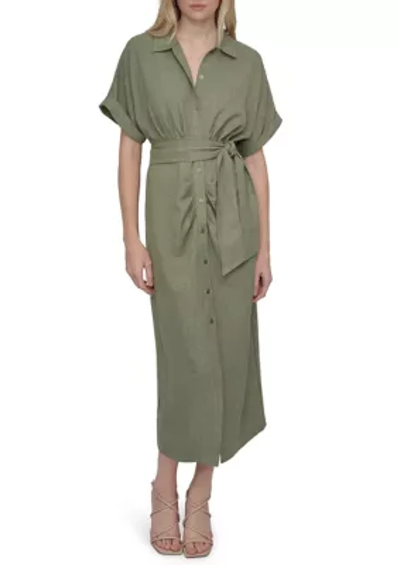 Women's Belted Shirtdress