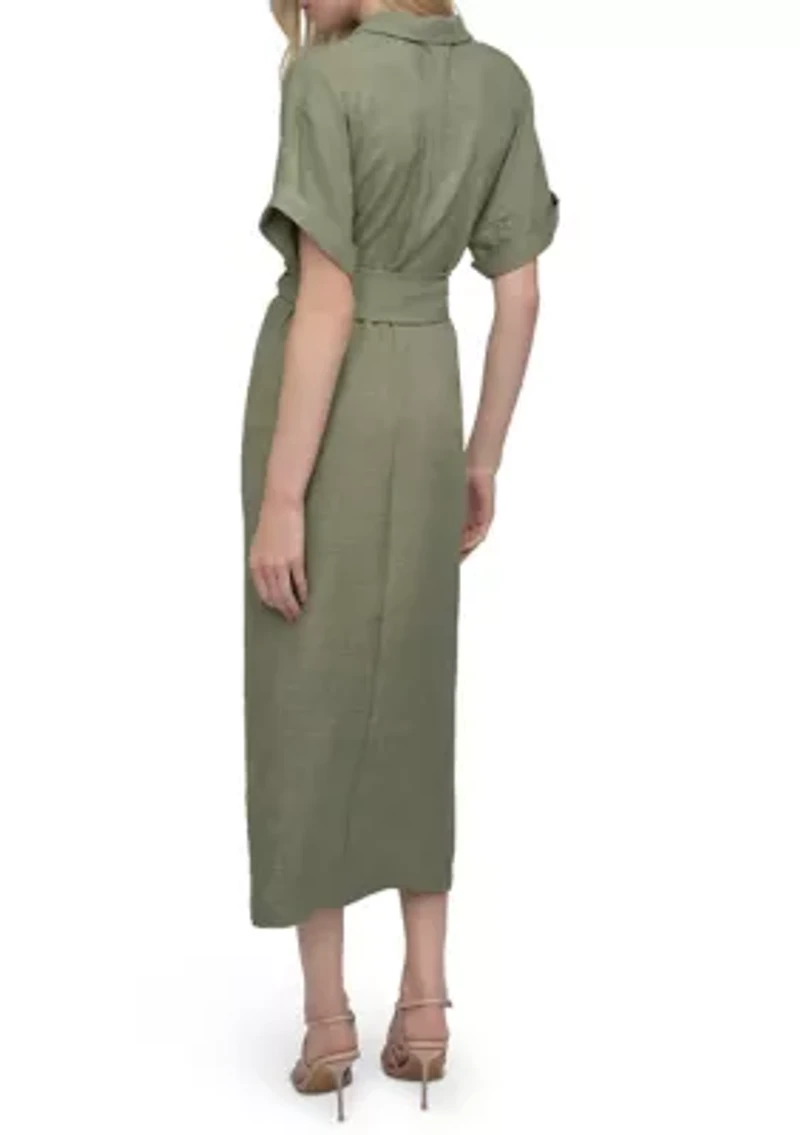 Women's Belted Shirtdress