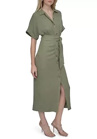 Women's Belted Shirtdress