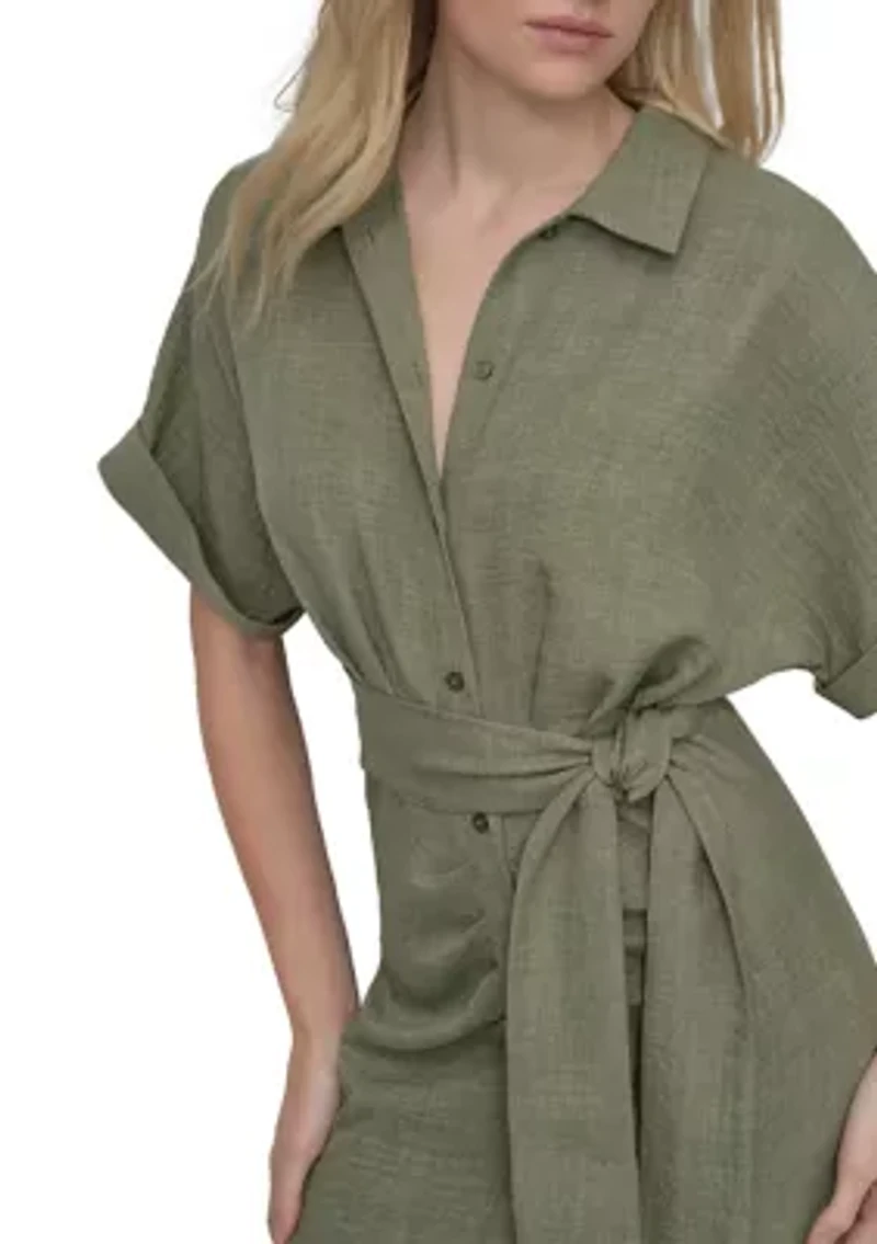 Women's Belted Shirtdress