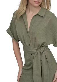 Women's Belted Shirtdress