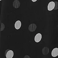 Women's Dot Printed V-Neck Fit and Flare Dress