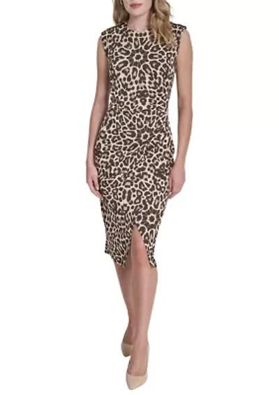 Women's Sleeveless Printed Sheath