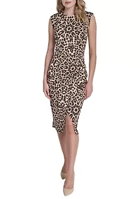 Women's Sleeveless Printed Sheath