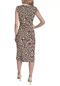 Women's Sleeveless Printed Sheath