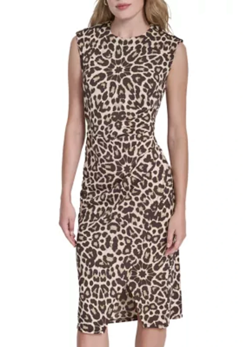 Women's Sleeveless Printed Sheath