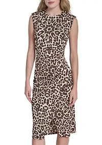 Women's Sleeveless Printed Sheath