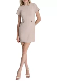 Women's Short Sleeve Sheath Dress