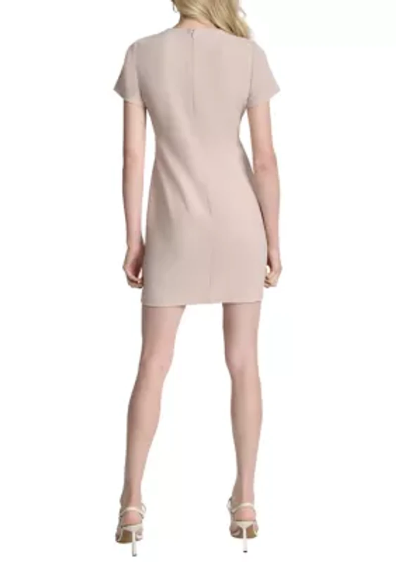 Women's Short Sleeve Sheath Dress