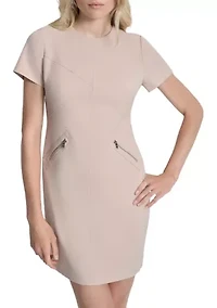 Women's Short Sleeve Sheath Dress