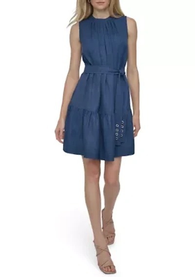 Women's Ruffle Hem A-Line Dress