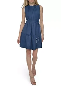 Women's Ruffle Hem A-Line Dress