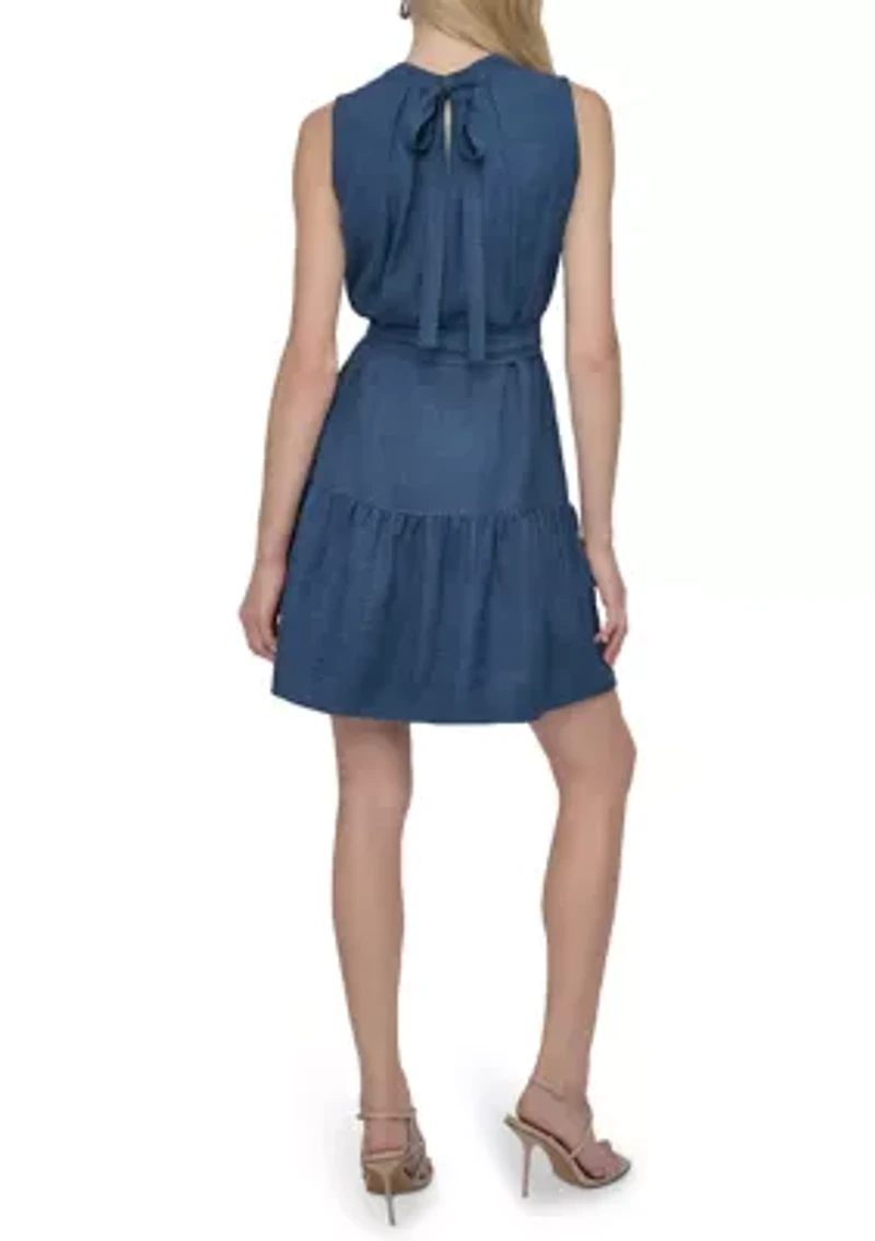 Women's Ruffle Hem A-Line Dress