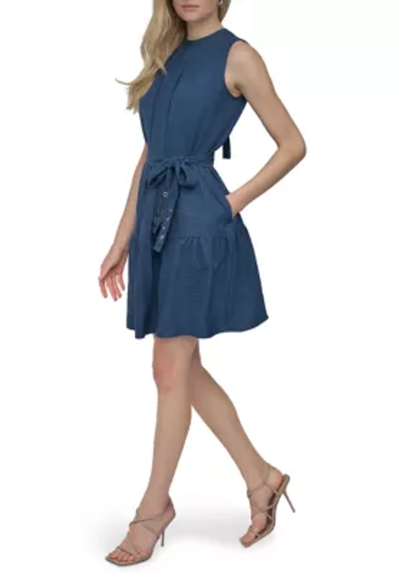 Women's Ruffle Hem A-Line Dress