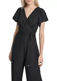Women's Short Sleeve Jumpsuit