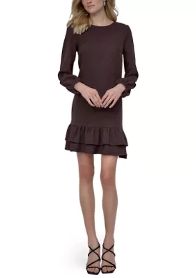 Women's Solid Washer A-Line Dress